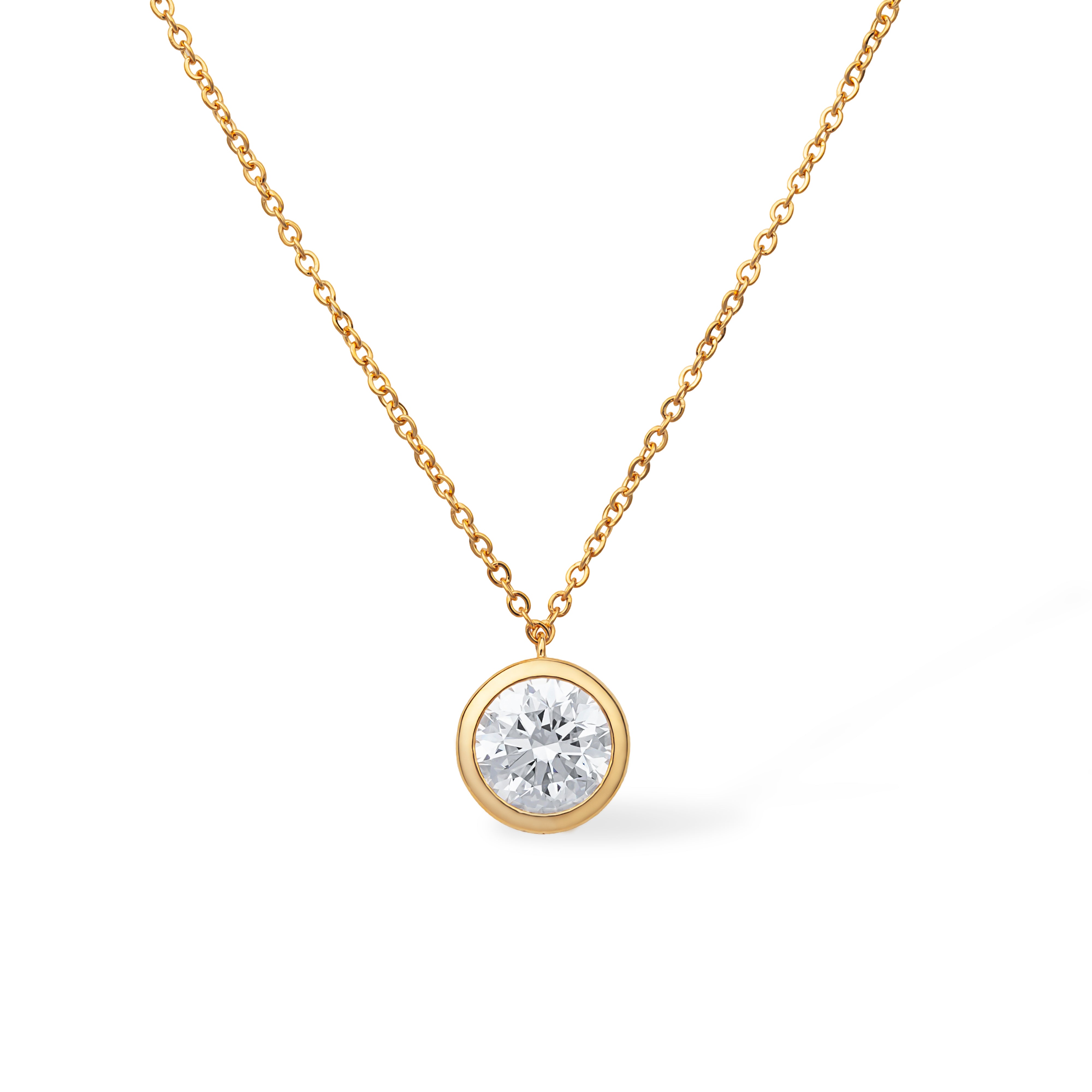 The Geometric Necklace 2ct “Round”
