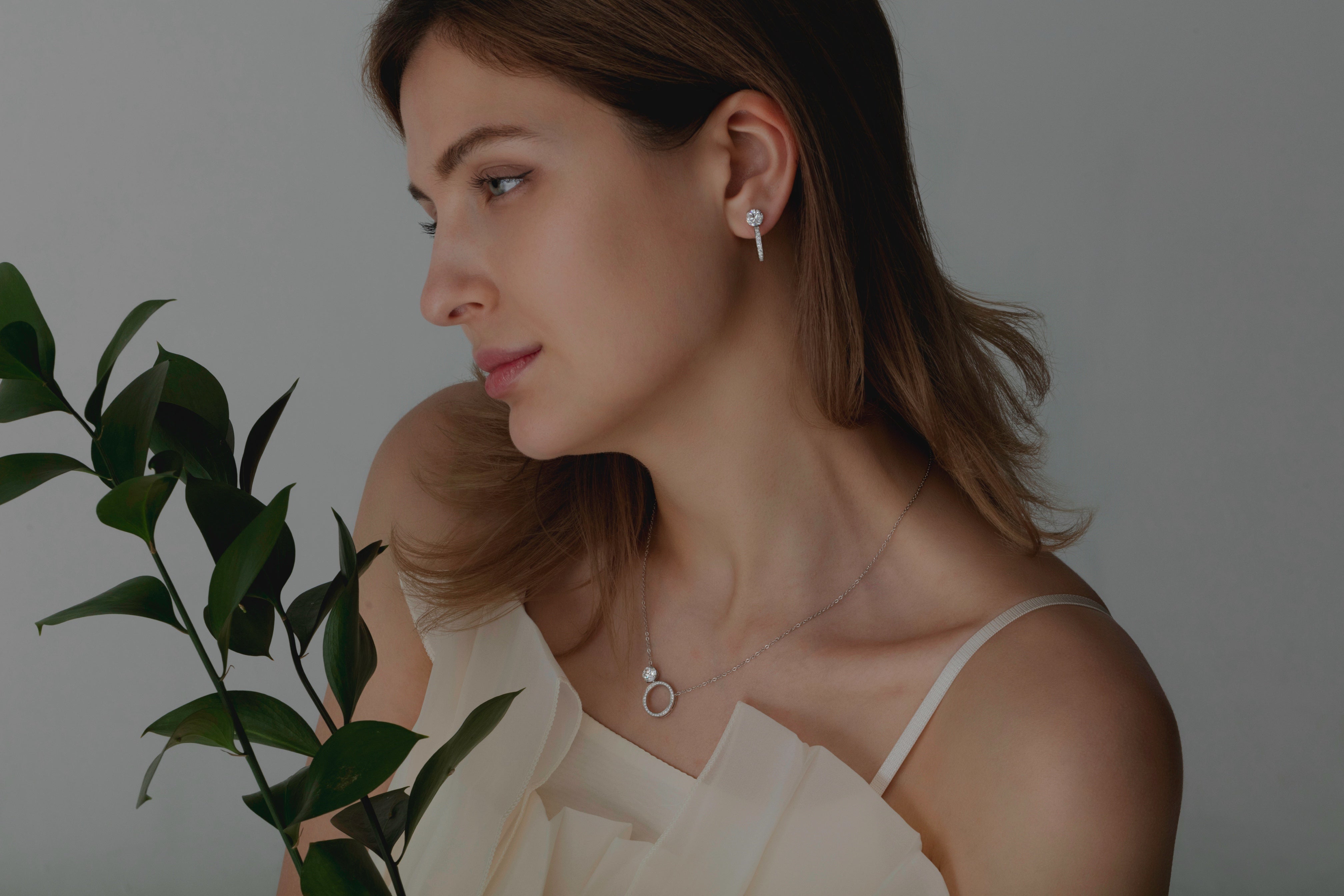 The Duals Necklace Round 1ct