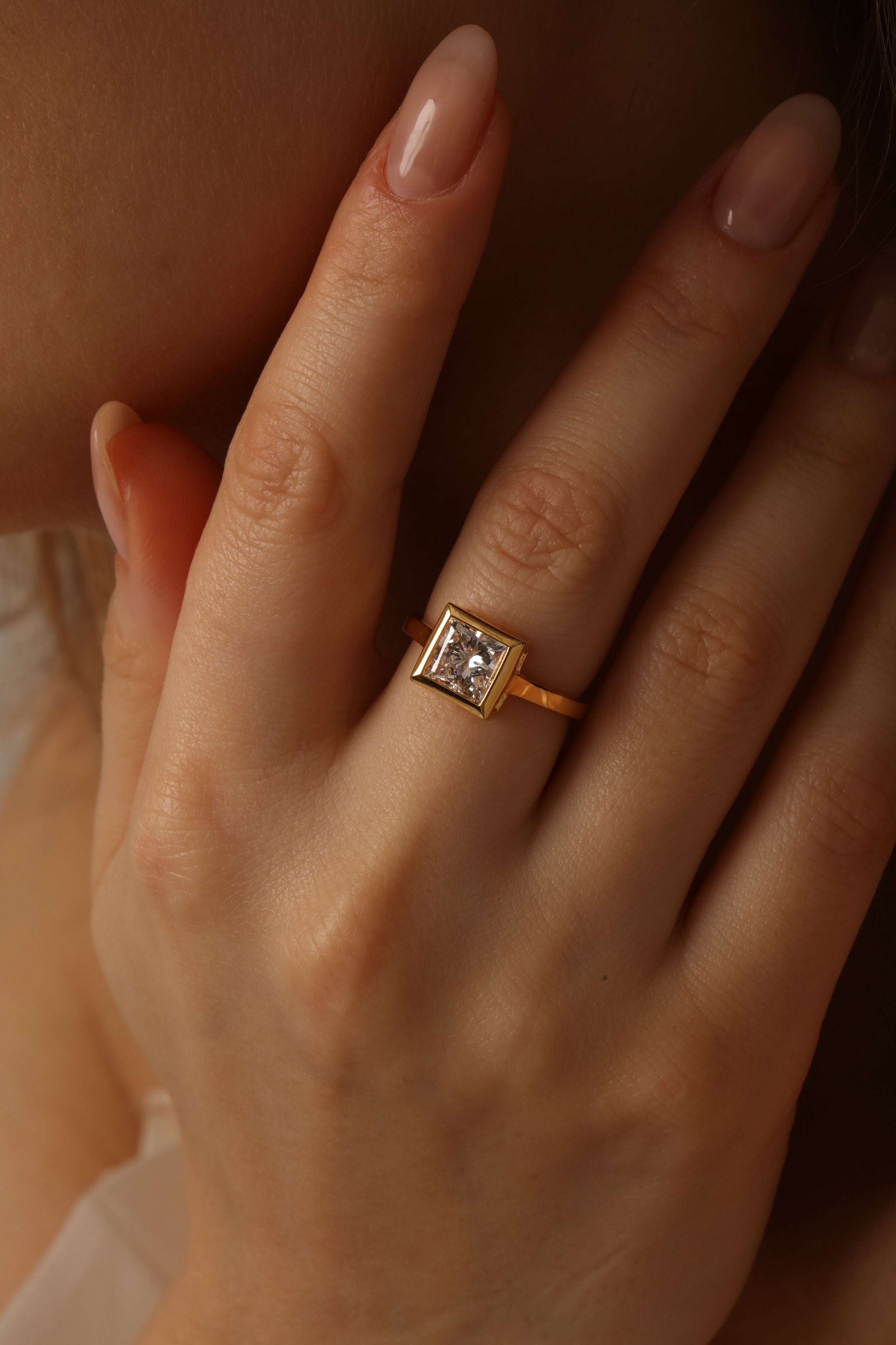 The Geometric "Princess Cut" Ring