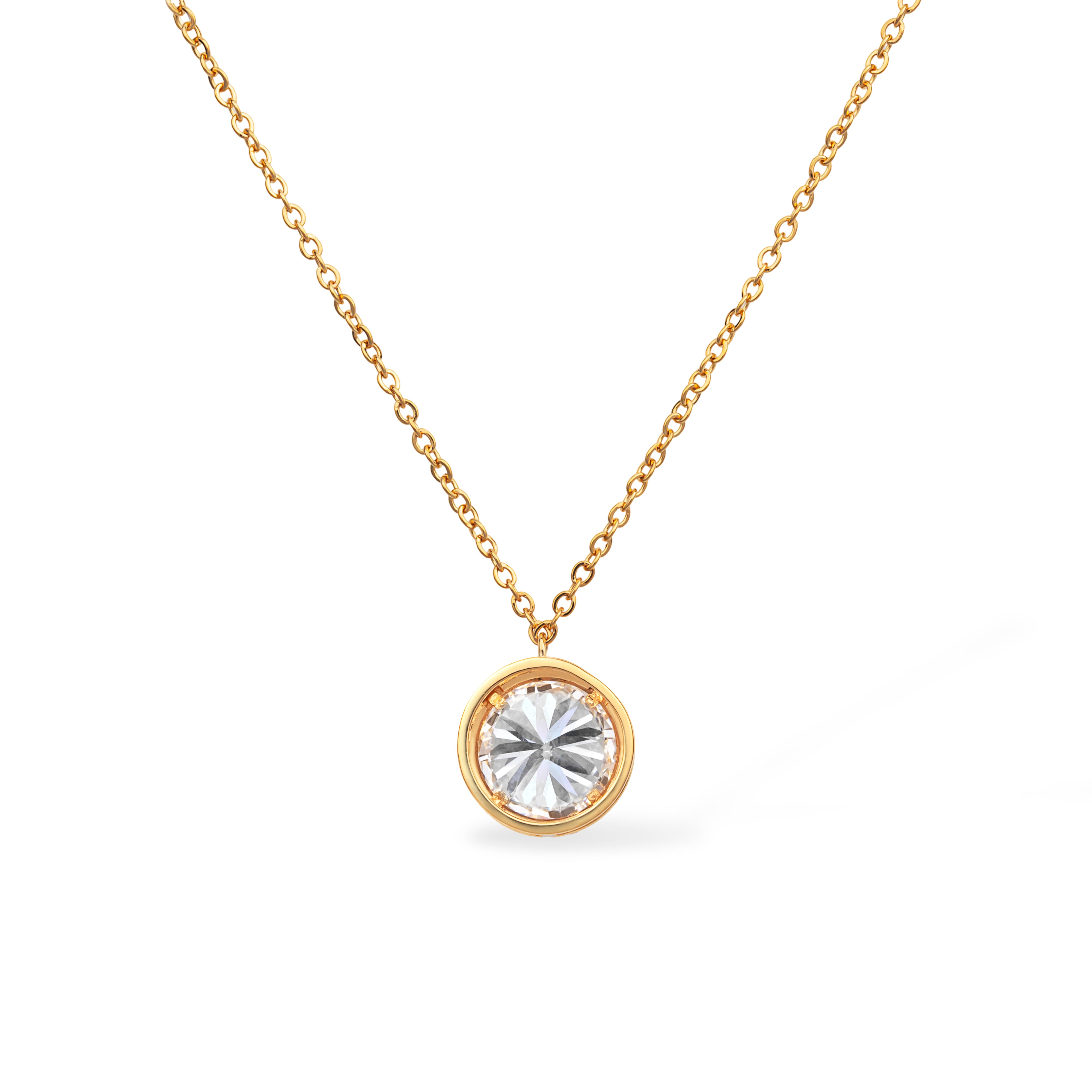 The Geometric Necklace 2ct “Round”