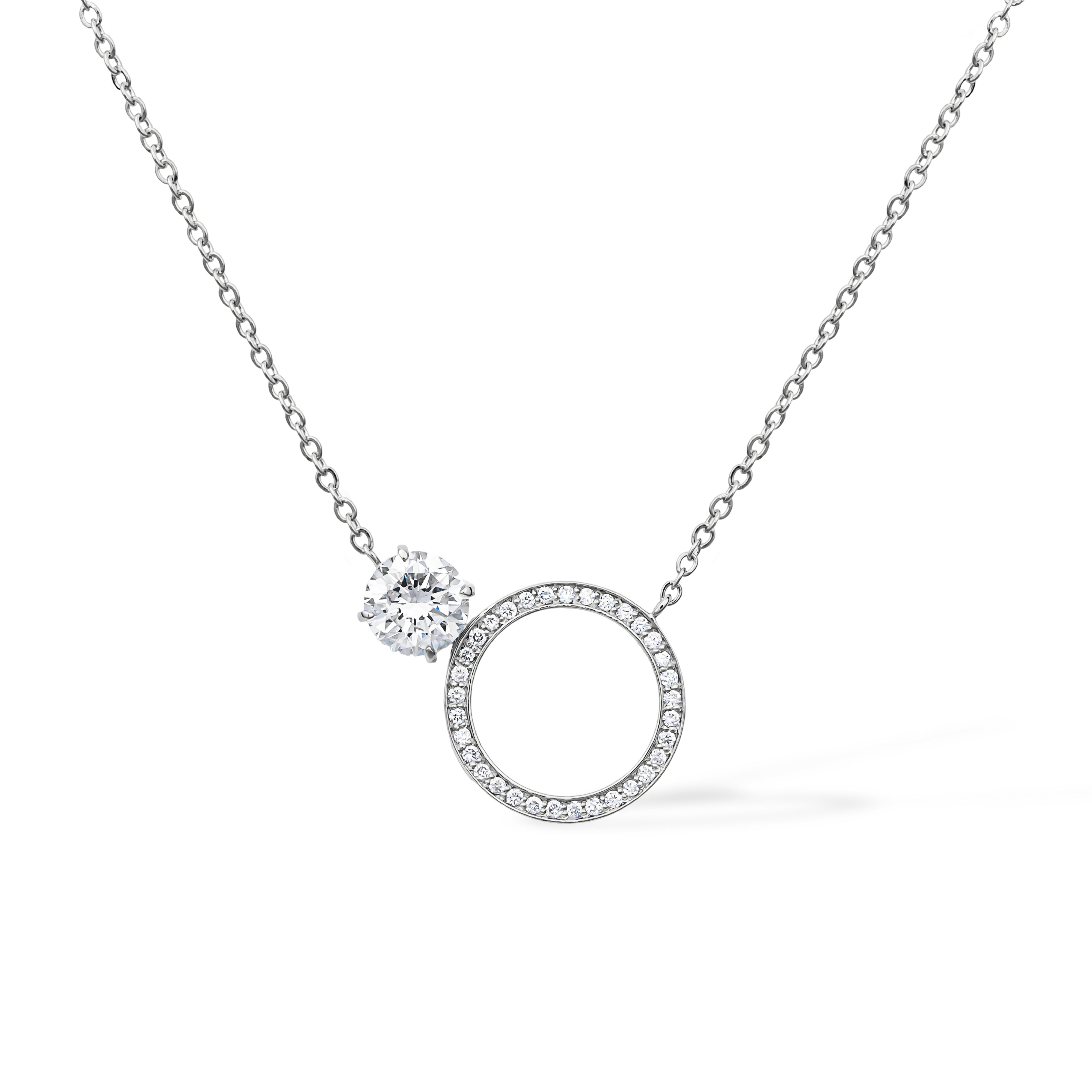 The Duals Necklace Round 1ct