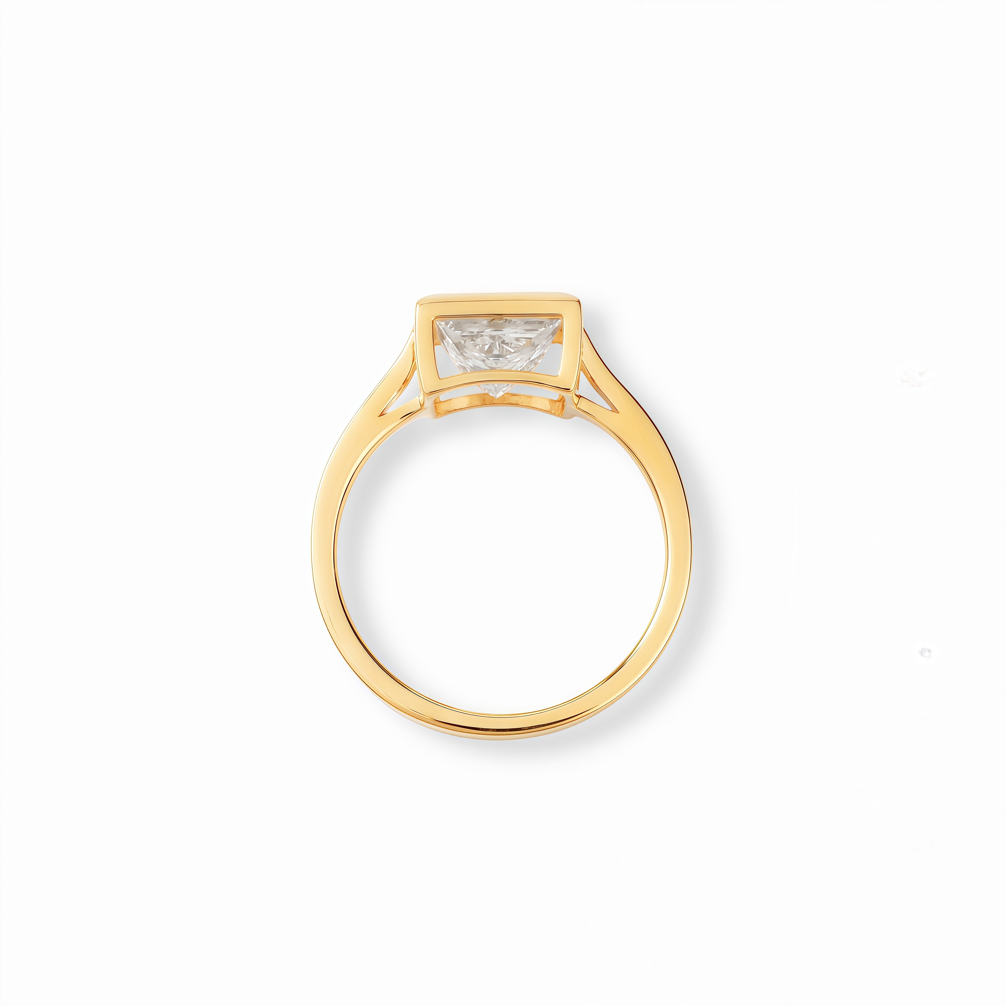 The Geometric "Princess Cut" Ring