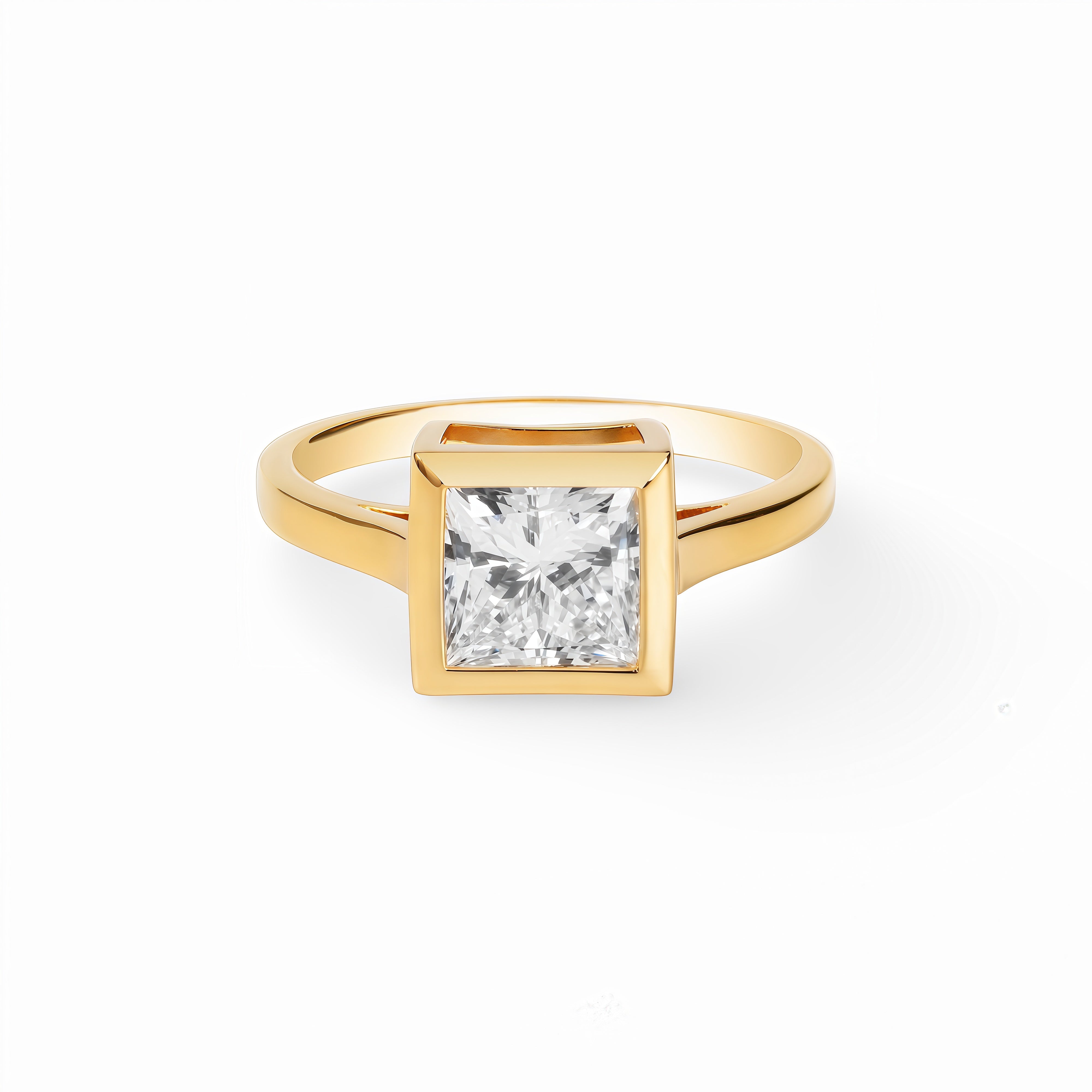 The Geometric "Princess Cut" Ring