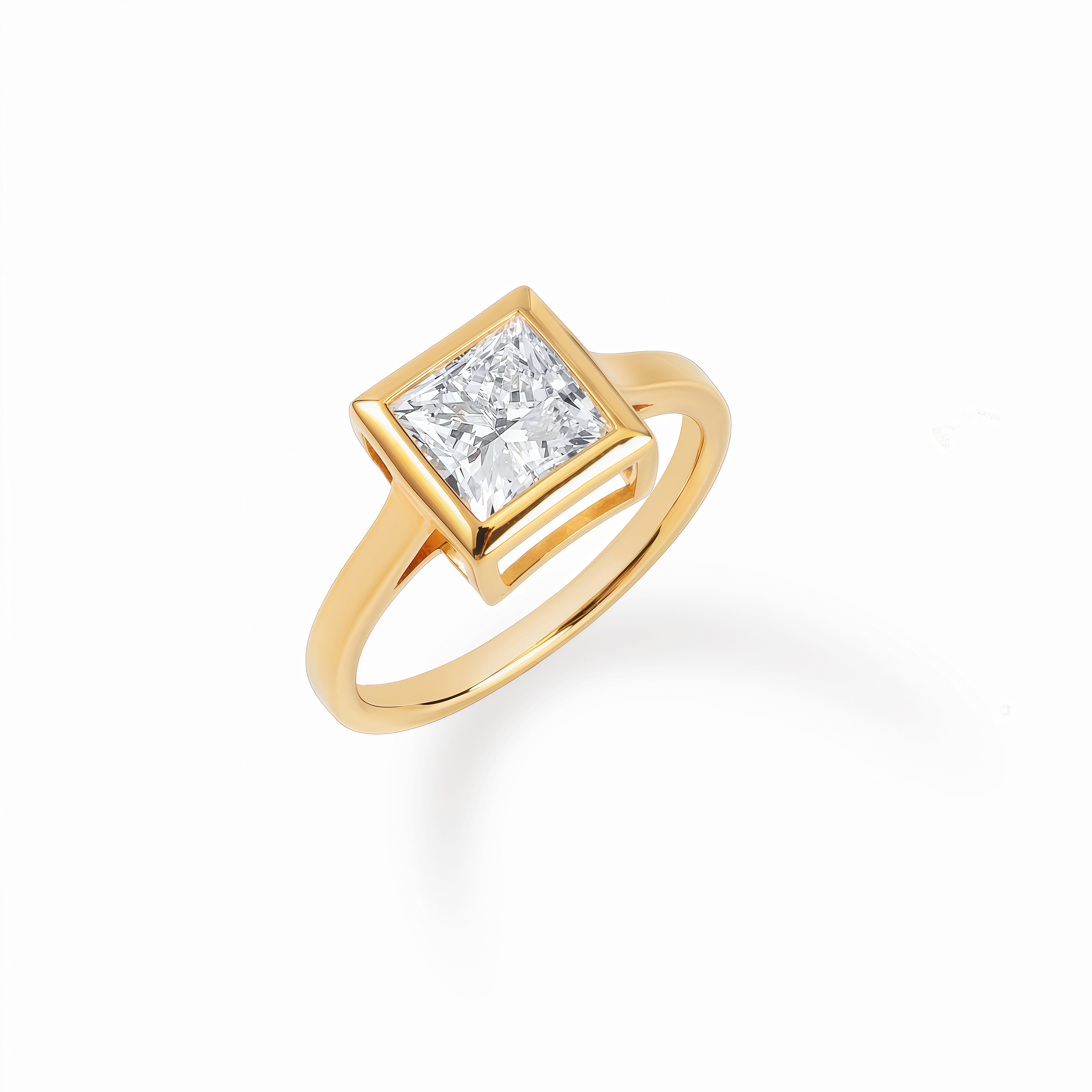 The Geometric "Princess Cut" Ring